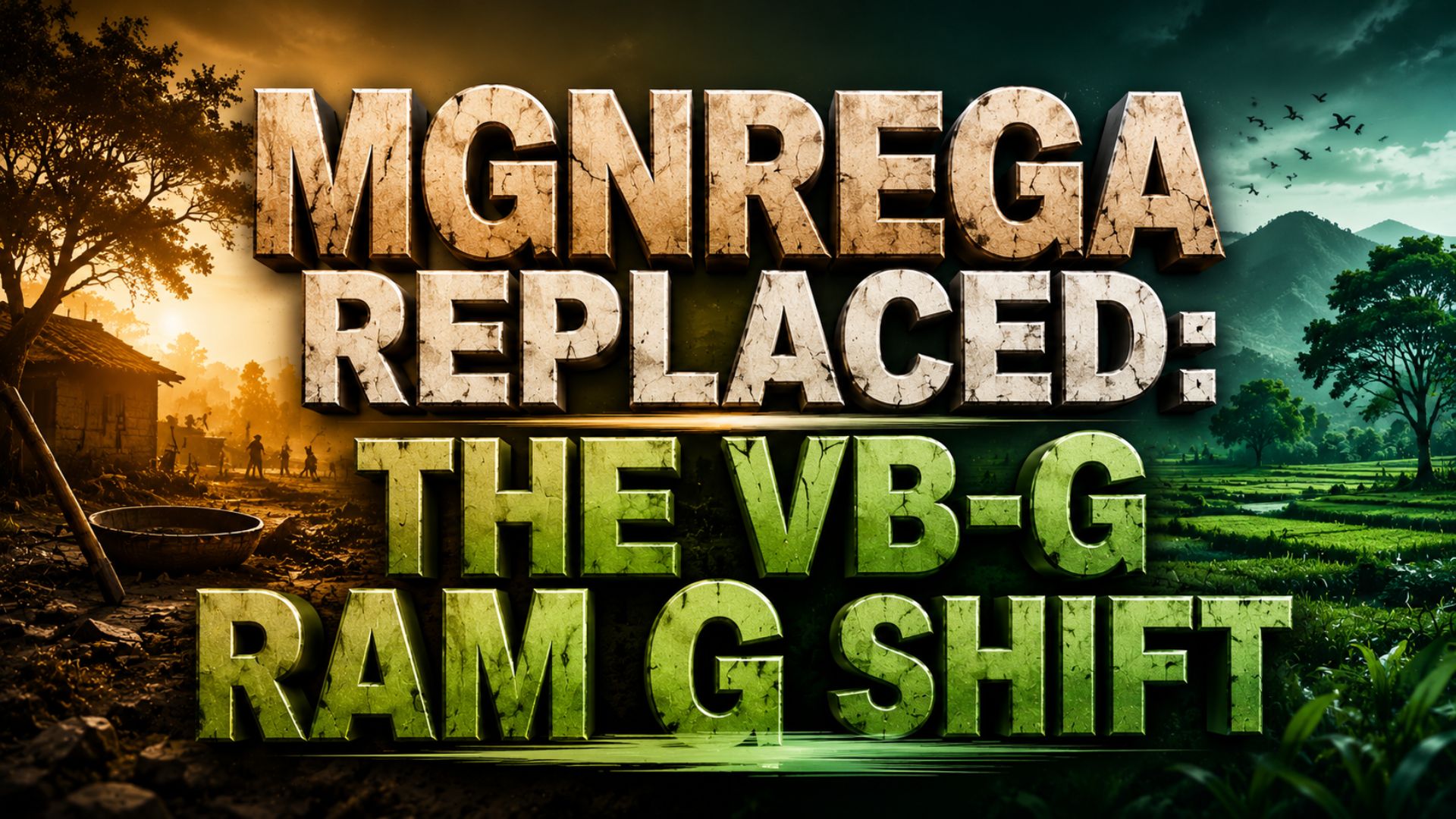 MGNREGA Replaced: The VB-G RAM G Shift